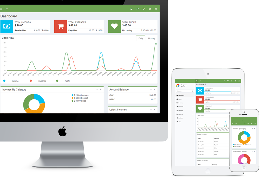 Sistem Akaun Perniagaan online & auto invois